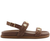 PAPETE MARROM TRANÇADA TACHAS C 30638 0097 0003 ANACAPRI